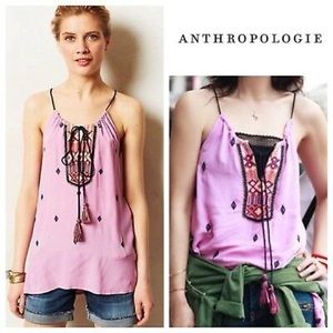 Anthropologie Pink Vanessa Virginia Blouse SZ L